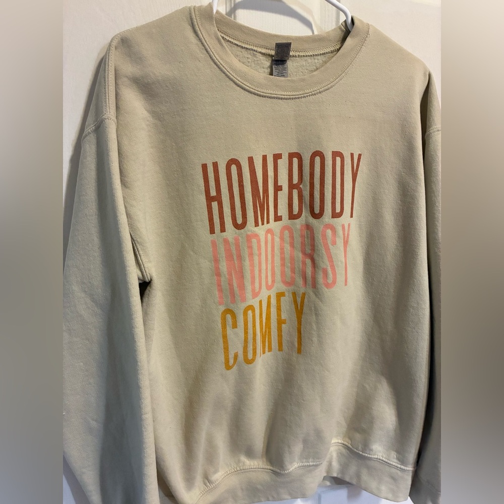 Gildan Heavy Blend Beige Sweatshirt